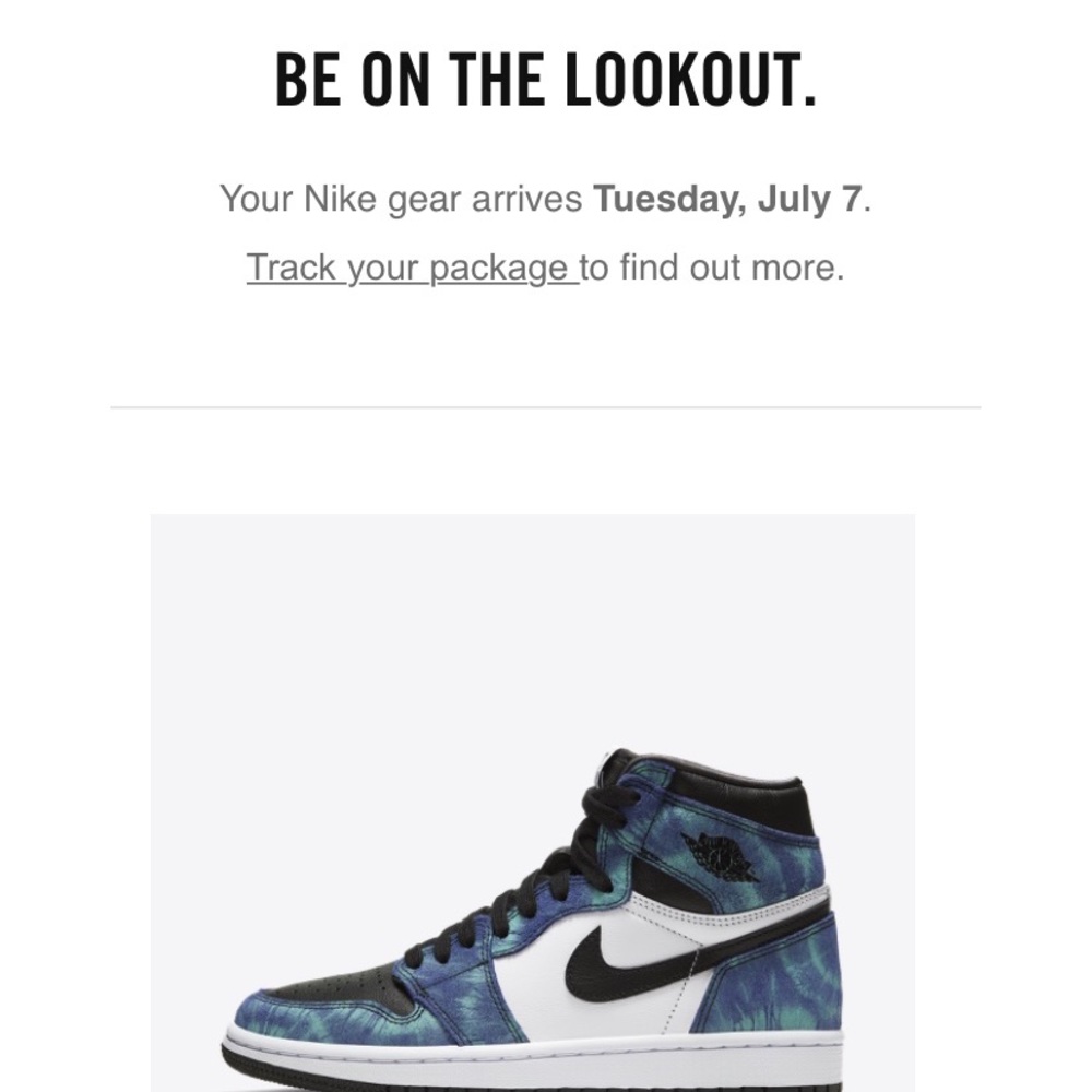 Brand new Jordan 1 retro tie dye - Picture 8 of 8